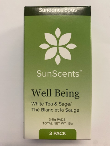 NEW Sundance SunScent Well Being White Tea & Sage 3 Pad Pack